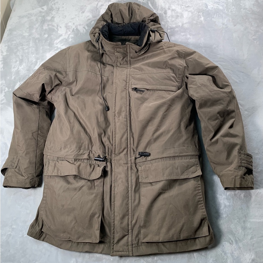 RAINFOREST Men's Taupe and Navy Puffer Jacket